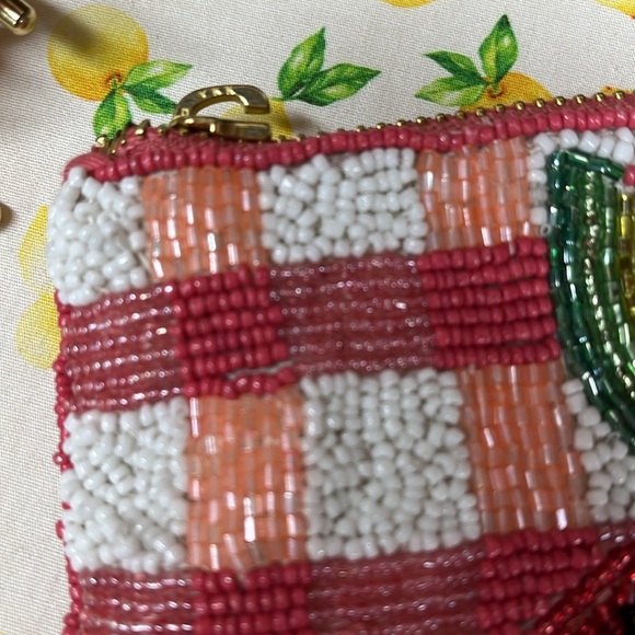 Anthropologie Watermelon Icon Coin Purse And Hair ties Bundle “ read” - Picture 2 of 5